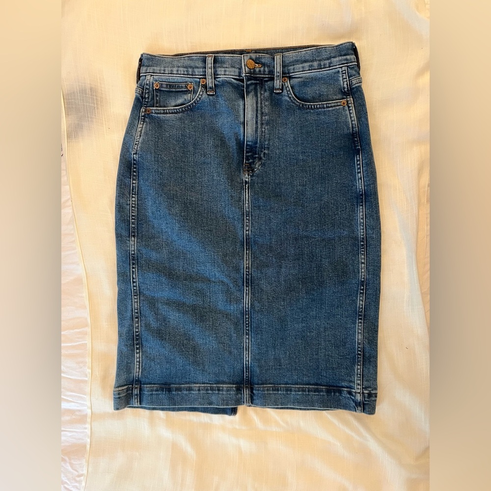 J. Crew Blue Denim Skirt Size 4